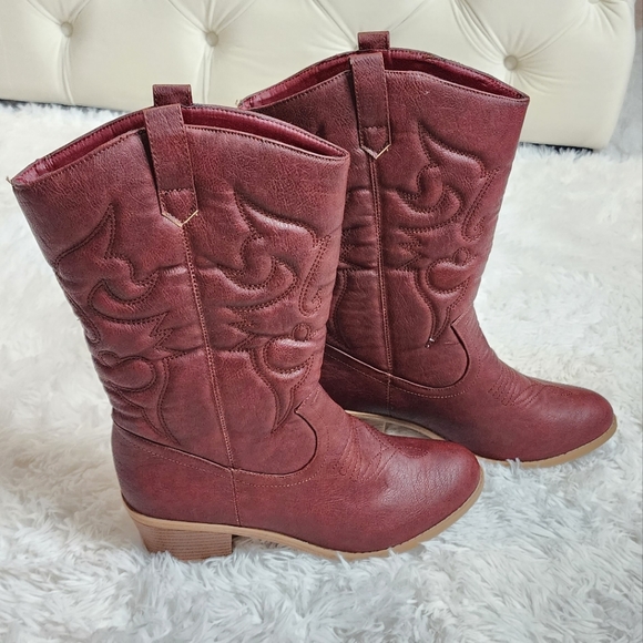 Karyn's Special - Size 11 - Women's Cowboy Cowgirl Pointed Toe Stitched Boots - Picture 15 of 15